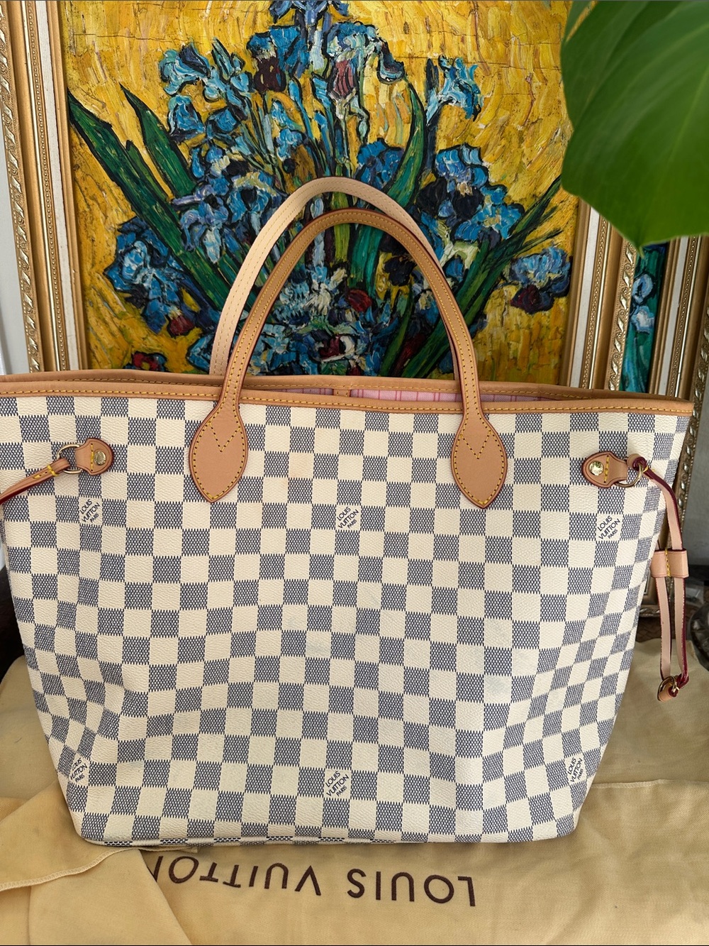 Louis Vuitton Damier Azur Canvas Tote